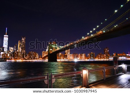 Broklyn Bridge at night