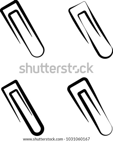 Paper Clip Icon Vector Art Illustration
