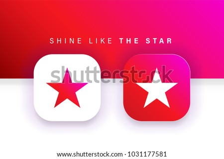 Star icon. Pentagram icon. Favourite icon. Square contained. Also as sky, rating, five-point, rank, featured. Red design. Compatible with jpg, png, eps, ai, cdr, svg, pdf, ico, gif.