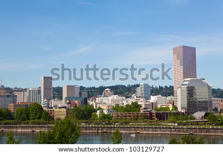 Portland. Oregon skyline