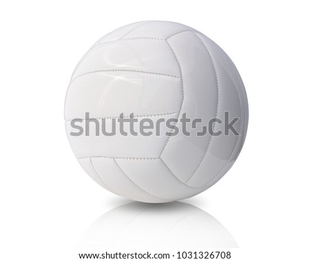 Volleyball isolated on white background. This has clipping path.