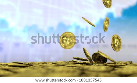Bitcoin gold coin - virtual cryptocurrency
