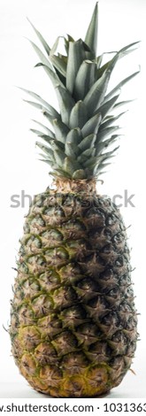 Macro Pineapple on White