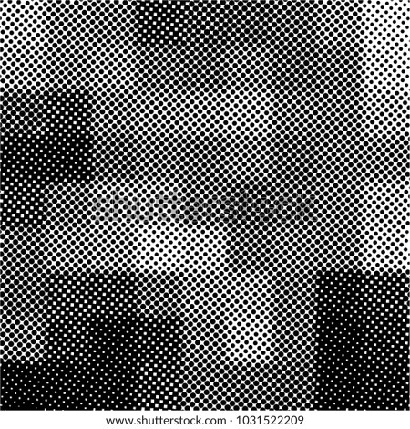 Ink Print Distress Background . Grunge Texture. Abstract Black and white illustration. Vector.halftone