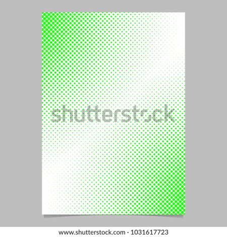 Abstract halftone dot pattern brochure cover background template - vector stationery graphic design