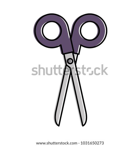 scissors tool isolated icon