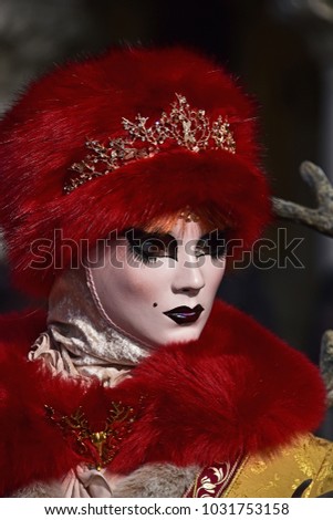 Venetian carnival mask in st. Mark's square