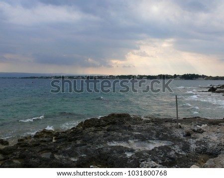 Panorama of the Sea of Sicily 