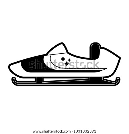 sleigh winter sports related icon image