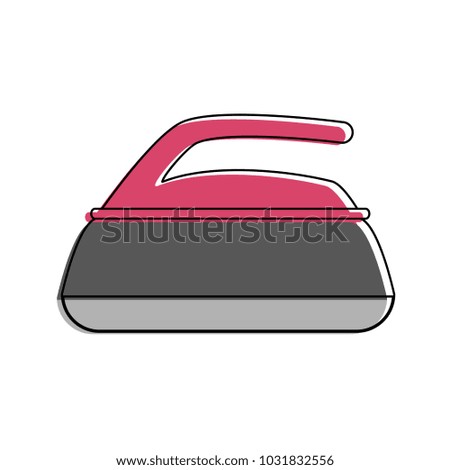 curling stone winter sports related icon image 