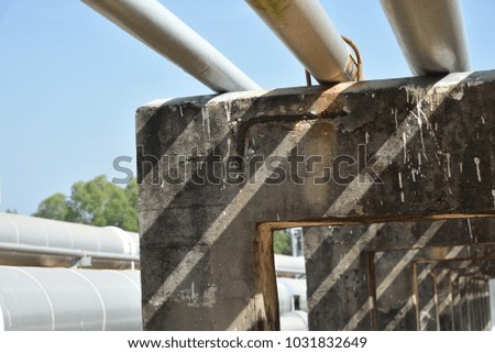 insulation pipelines construction in fuel station manufacturing plant