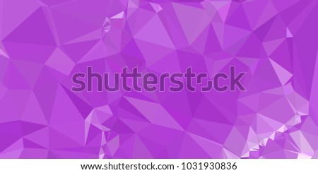 Low polygonal mosaic layout for horizontal banner, label, tag, flyer and  abstract web background. Copy space. Vector clip art.