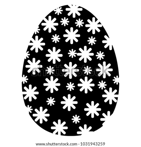 Easter egg silhouette