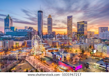 Atlanta, Georgia, USA downtown skyline. Royalty-Free Stock Photo #1031967217