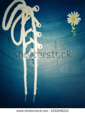 vintage concept soft photo woman jean skirt, textures background for add text space.