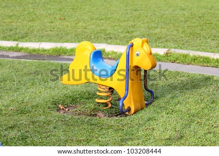 horse toy playground