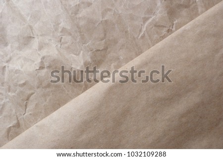 brown wrapping paper closeup kraft paper decor backdrop beige color packing garbage repair handicrafts