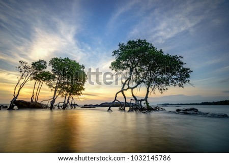 Dawn at One island beach, Phu Quoc, Vietnam