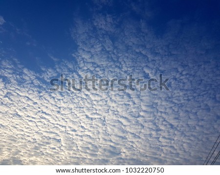 cloud burst and Blue sky