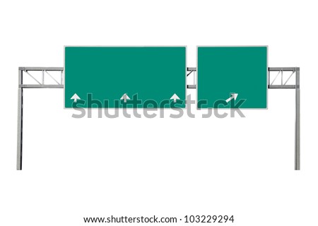 Highway road sign Royalty-Free Stock Photo #103229294