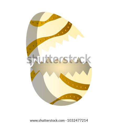 Broken easter egg