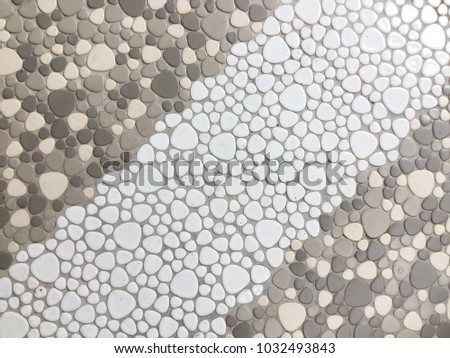 Small stone tile floor texture background