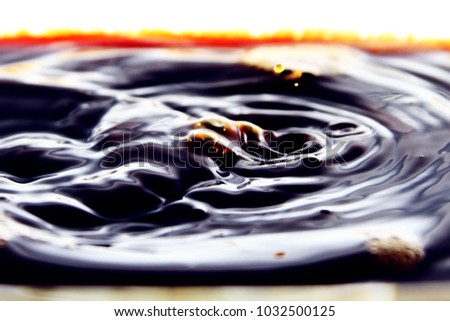 Coffee droplet as background