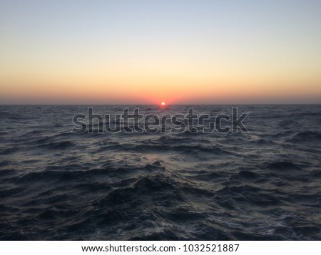 Fresh good morning image clicked from ship, HD morning sunrise wallpaper , waves ocean rising sun and sky view