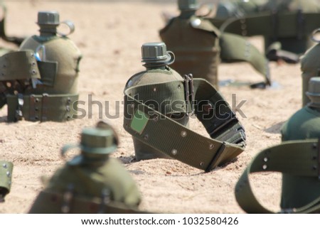 Flask of soldiers