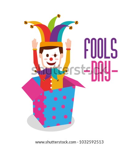 fools day greeting card