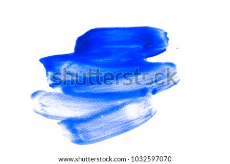 Blue Abstract watercolor background.