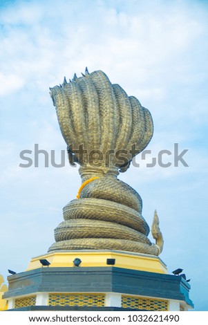 Serpant statue ,Naga statue Nakhon Phanom, Thailand