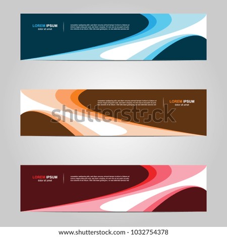 Modern Banner template design with abstract background