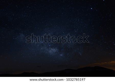 Milky way night stars
