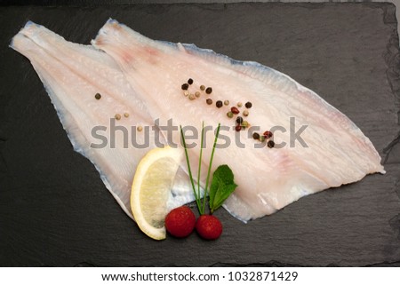 Raw Flounder fillet