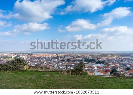 Panoramic view of Didymoteicho town, Greece.