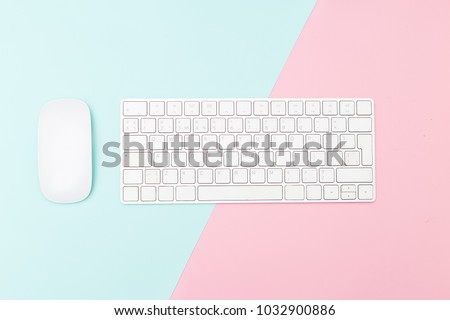 Desktop. Pastel color
