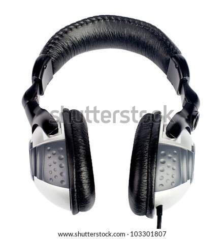 isolated headphones on a white background