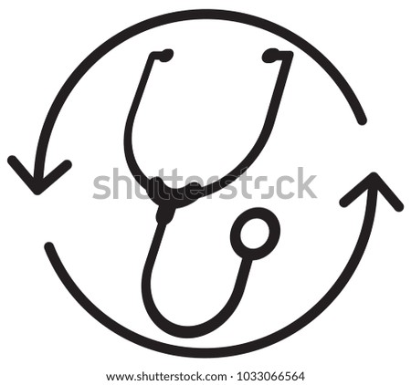 Stethoscope - Icon Illustration