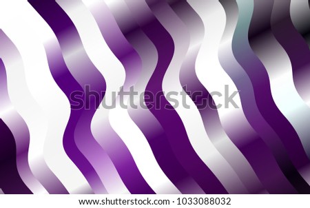 Dark Purple vector pattern with curved circles. Blurred geometric sample with gradient bubbles.  A completely new marble design for your business.