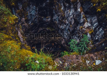 marble cave in Karelia/Russia/ top view