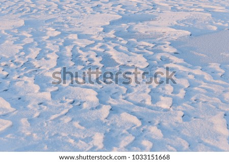 Snow wave landscape
