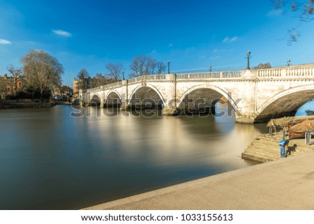 Richmond on long exposure in the winter morning, London, UK