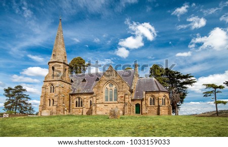Ross Uniting Church Tasmania Royalty-Free Stock Photo #1033159033