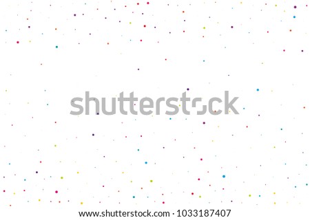 Festival pattern with color round glitter, confetti. Random, chaotic polka dot. Bright background  for party invites, wedding, cards, phone Wallpapers. Vector illustration. Typographic design.