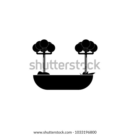 Trees icon. Element of parks and landscape icon. One of the collections icon for website design and development, app development mobile concept. Premium icon on white background