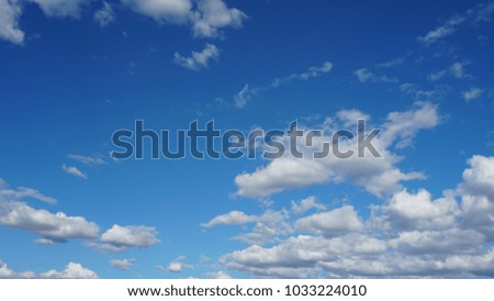 Clean Cloud and Blue Sky Background.