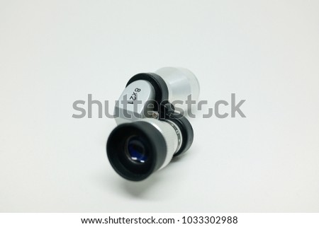 mini microscope on a white background