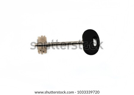 key or door key isolated on white background