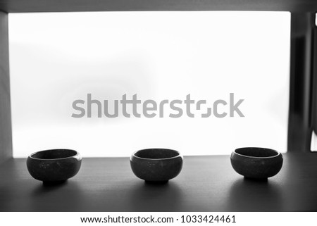three bowl decoration 